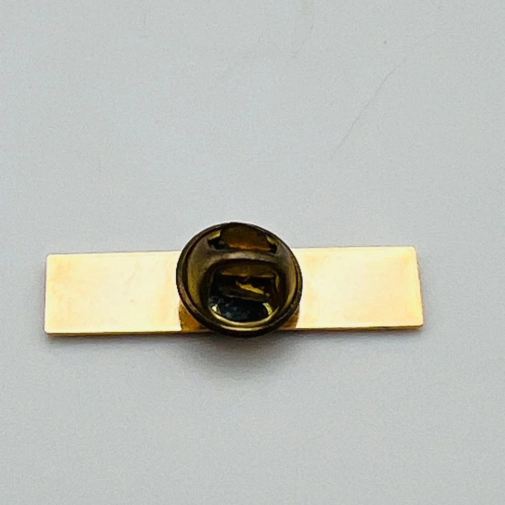 Vintage NationsBank Logo Lapel Pin‎ Gold Tone Banking Memorabilia Collectible
